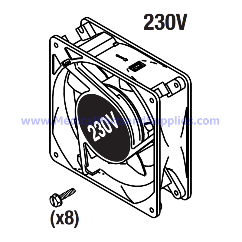 Cooling Fan (230VAC), Part CMF020 (OEM Part 80516)