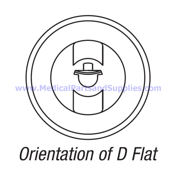 Thermostat Knob for Tuttnauer® Manual Autoclaves, Part TUK050 (OEM Part 02450003)