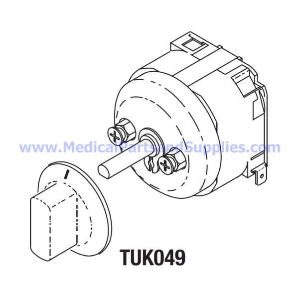 Timer (60 Minute) for Tuttnauer® Manual Autoclaves, Part TUT008 (OEM Parts 01910011 and 01910005)