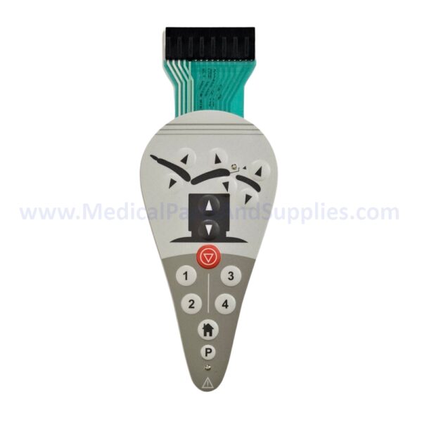 Programmable Hand Control Membrane Panel for the Midmark-Ritter® 411 (75L), Part MIP249 (OEM Part 015-1116-00)