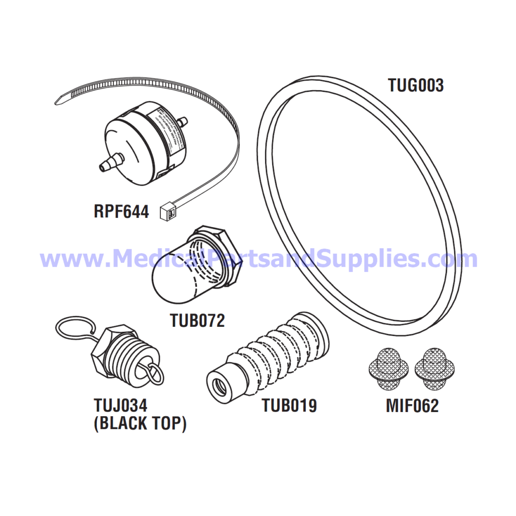 PM Kit with Door Gasket Seal for the Tuttnauer® EZ10, Part TUK133 (OEM Part 02610023)
