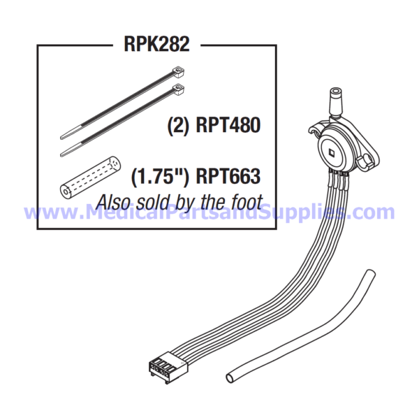 Pressure Transducer, Part TUT092 (OEM Parts 01630101 and 01630101-1)