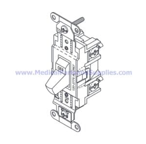 Power Switch for Air Techniques Dental Compressors and Vacuum Units, Part VPS177 (OEM Part 85838)