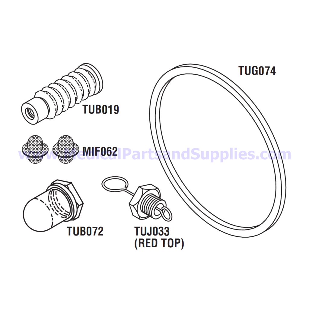PM Kit with Door Gasket, Part TUK131 (OEM Part 02610019)