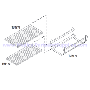 Tray Rack/Holder Kit with Trays for the Tuttnauer® 3870 Series, Part TUK171