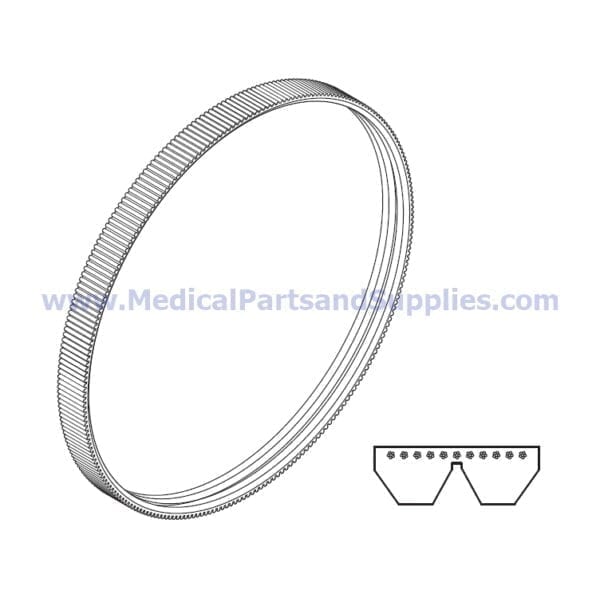 Drive Belt for the DentalEZ® RAMVAC Bulldog QT2, Part VPB101 (OEM Part 002027SP and Industry Part 2/7M6000JB)