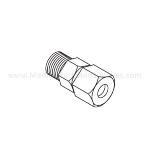 Threaded Adaptor for the Tuttnauer® EZ10K, Part TUA060