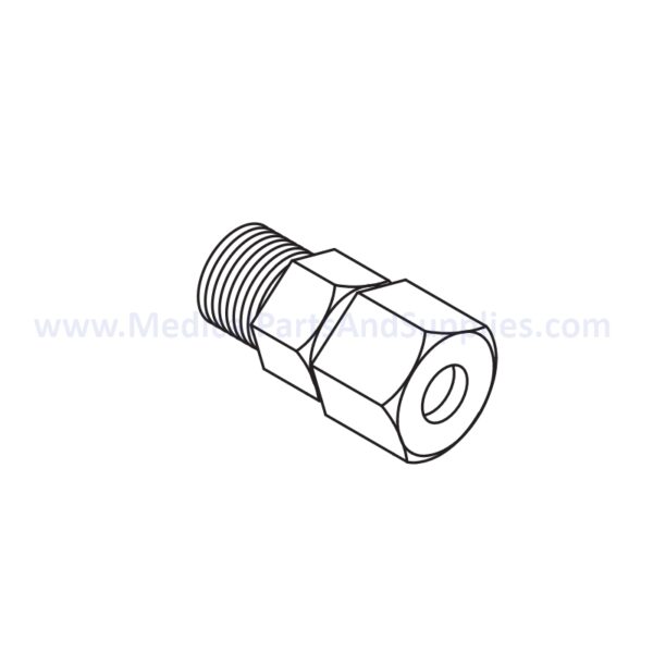 Threaded Adaptor for the Tuttnauer® EZ10K, Part TUA060