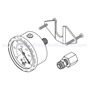 Vacuum Gauge for the DentalEZ® MC-201 FS, Part VPG094