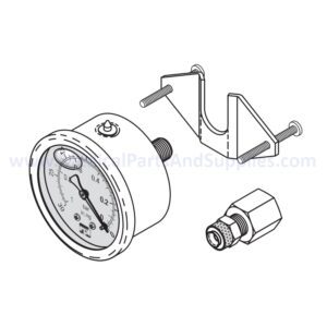 Vacuum Gauge for the DentalEZ® MC-201 FS, Part VPG095