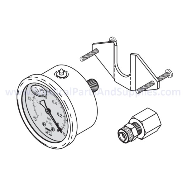 Vacuum Gauge for the DentalEZ® MC-201 FS, Part VPG095