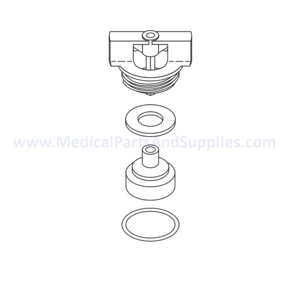 Anti-Syphon Valve Repair Kit for the DentalEZ® CV 101, Part VPK008