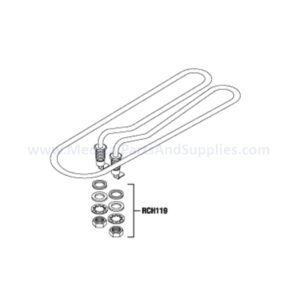 Heater Element Assembly for the Midmark Ritter M9® Sterilizer, Part MIH048 (OEM Part #002-0367-00)
