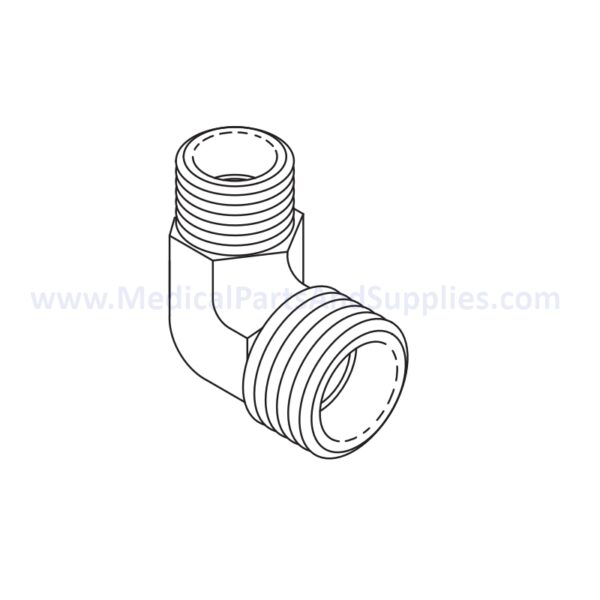 Elbow Fitting (1/8 X 1/4) for the Midmark Ritter M9® Sterilizer, Part RPF858 (OEM Part #014-0218-01)