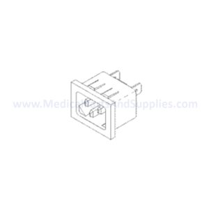 Snap-In AC Receptacle for the Midmark Ritter M9® Sterilizer, Part RPR290 (OEM Part #015-0639-00)