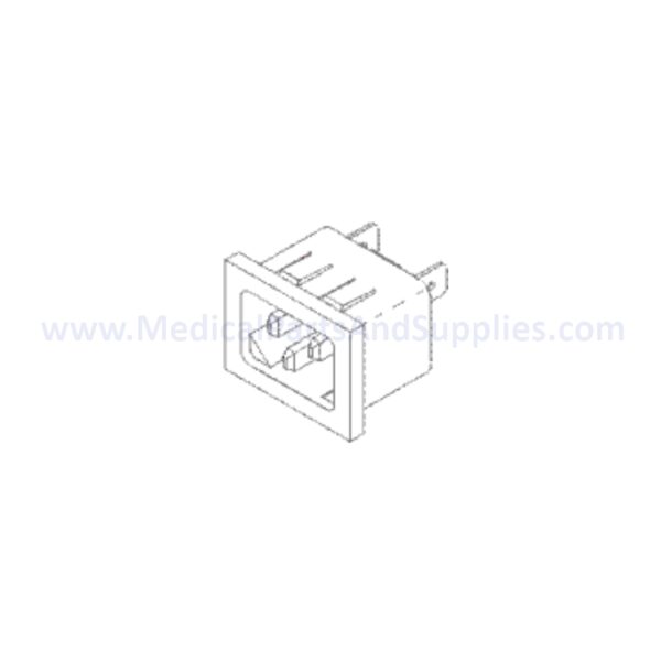 Snap-In AC Receptacle for the Midmark Ritter M9® Sterilizer, Part RPR290 (OEM Part #015-0639-00)