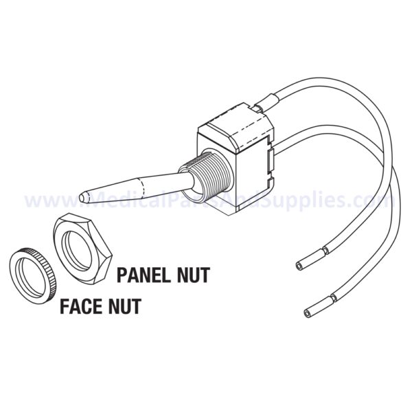 Power Switch for the PELTON & CRANE LF I Dental Exam Light, Part PCS604(OEM Part #3321853 / 007096)