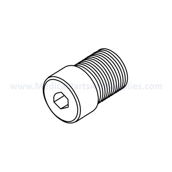 Knuckle Hinge Screw for the PELTON & CRANE LF I Dental Exam Light, Part PCS658 (OEM Part #007031)