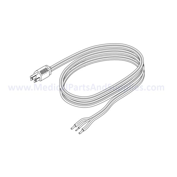 Industrial Grade Power Cord (13A @ 125VAC, 6 ft.) for the PELTON & CRANE LF I Dental Exam Light, Part RPC274 (OEM Part #016392)