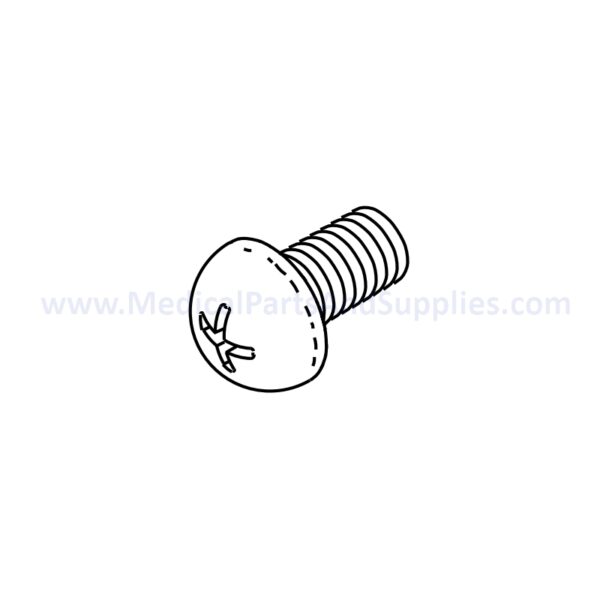 Screw (#10-32 x 3/8 lg) for the PELTON & CRANE LF I Dental Exam Light, Part RPH233 (OEM Part #3324151)