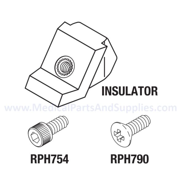 Insulator for the PELTON & CRANE LF III Dental Exam Light, Part PCI806(OEM Part #0460300DW, 0446300LG & 046300PWT)