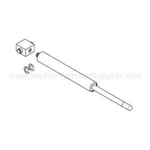 Gas Spring with Anchor (Ceiling or Track Mount) for the PELTON & CRANE LF II Dental Exam Light, Part PCS601 (OEM Part #014140)
