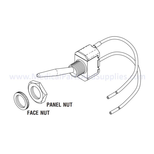 Power Switch for the PELTON & CRANE LF II Dental Exam Light, Part PCS604 (OEM Part #3321853 / 007096)