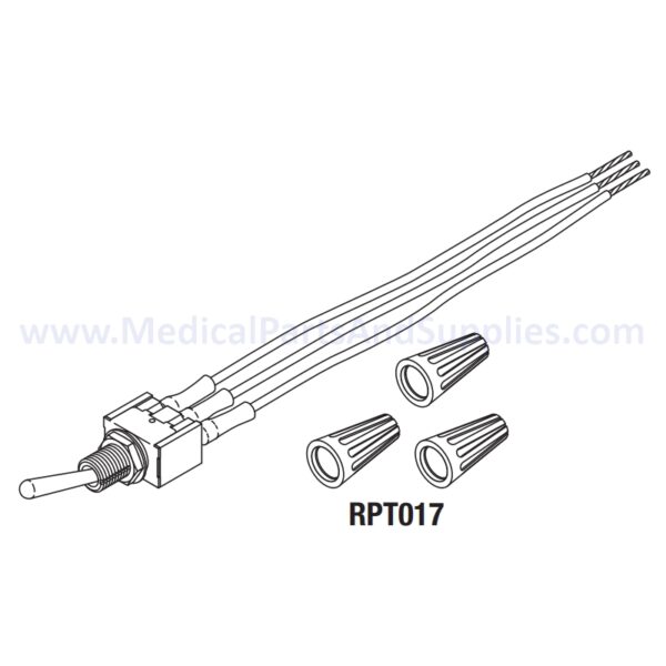 Switch (Intensity) for the PELTON & CRANE LF III Dental Exam Light, Part PCS804(OEM Part #014R379)