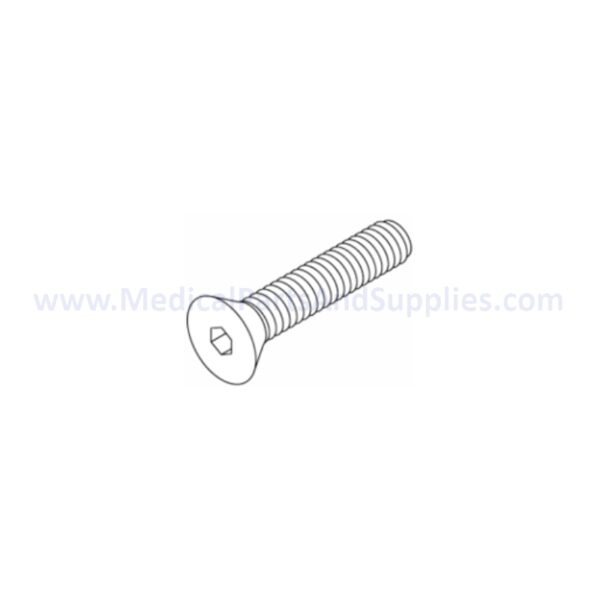 Flat Head Hex Socket Cap Screw for the PELTON & CRANE LF II Dental Exam Light, Part RPH214(OEM Part #3323115 / 090191)