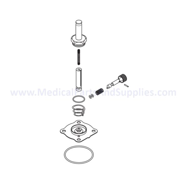 Solenoid Valve Repair Kit for 3/4 Port Valves for the Getinge/Castle® Sterilizer 3522, Part AMK174 (OEM Part #764072-001 & 56161)