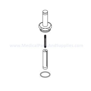 Solenoid Valve Repair Kit for the Getinge/Castle® Sterilizer Series 100, Part CSK020 (OEM Part #517298 / 61301601737 (Green Coil))