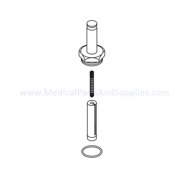 Solenoid Valve Repair Kit for the Getinge/Castle® Sterilizer Series 100, Part CSK020 (OEM Part #517298 / 61301601737 (Green Coil))