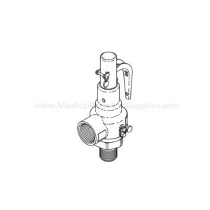 Safety Valve (45 PSI) for the Getinge/Castle® Sterilizer Series 200, Part CSV085 (OEM Part #61301601576)