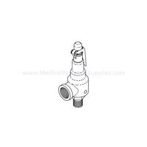 Safety Valve (40 PSI) for the Getinge/Castle® Sterilizer 3522, Part AMV191 (OEM Part 150828-473)