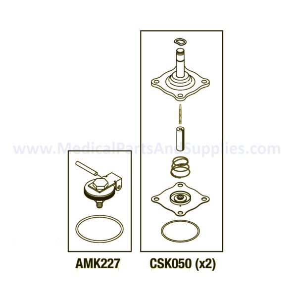 PM Kit (Water Manifold) for the AMSCO/STERIS® Century V116, Part AMP213 (OEM Part 764326-619)