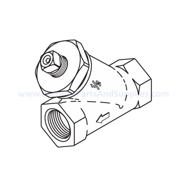 Strainer (1/2") for the AMSCO/STERIS® Century V116, Part AMS202 (OEM Part 150828-459)