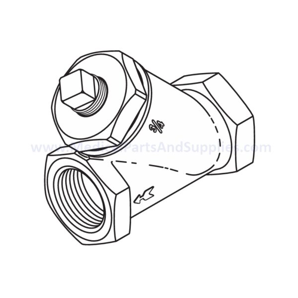 Strainer (3/4") for the AMSCO/STERIS® Century V116, Part AMS203 (OEM Part 47708-091)