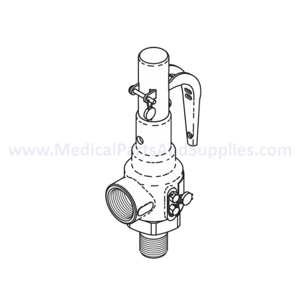 Safety Valve (50 PSI) for the AMSCO/STERIS® Century V116, Part AMV201 (OEM Part 93918-013 / 93918-511)