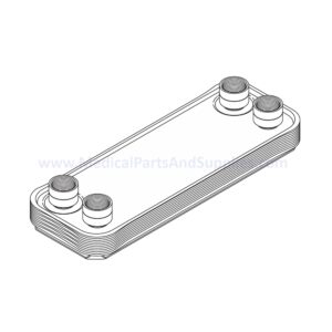 Heat Exchanger for the AMSCO/STERIS® Century V116, Part AMX218 (OEM Part 136809-711 / 136809-844 / 764328-456 (16" Kit with Plumbing) / 764328-457 (20" Kit with Plumbing))