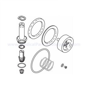 Solenoid Valve Repair Kit for 1" Port Valves for the AMSCO/STERIS® Century V148, Part AMK087(OEM Part 764317688)