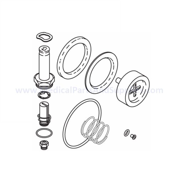 Solenoid Valve Repair Kit for 1" Port Valves for the AMSCO/STERIS® Century V148, Part AMK087(OEM Part 764317688)