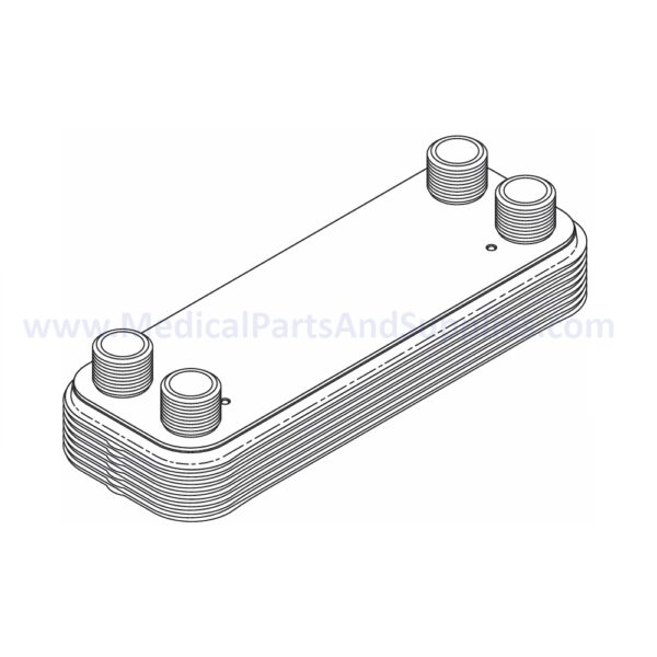 Heat Exchanger for the AMSCO/STERIS® Century V136, Part AMX290 (OEM Part 136816-022)