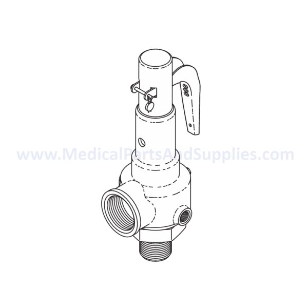 Safety Valve (40PSI) for the AMSCO/STERIS® Century V148, Part CSV086 (OEM Part 56916/150828-478/93921-266)