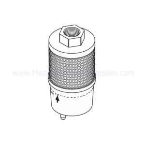 Exhaust Silencer, Part CMS128 (OEM Part #62983300)