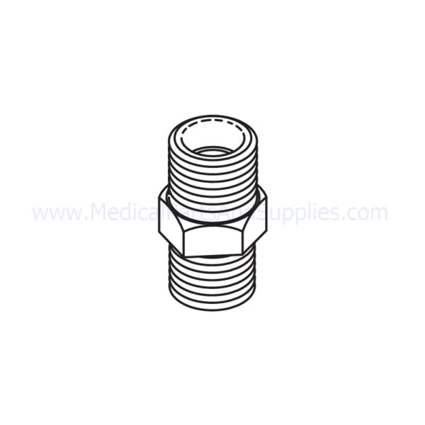 Adaptor (1/4 MPT x 1/4 MPT), Part RPF833
